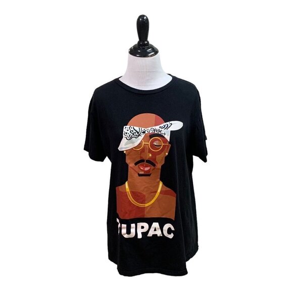 Cross Colors Tops - Cross Colors Women's Crewneck T-Shirt Tupac Shakur Graphic Print Rap Hip Hop